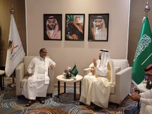 Read more about the article Hon. Vidura Wickramanayaka was sent off by Consul General Falah Alhabshi after conclusion of his official visit to Jeddah to sign the Hajj Agreement for the year of 2024