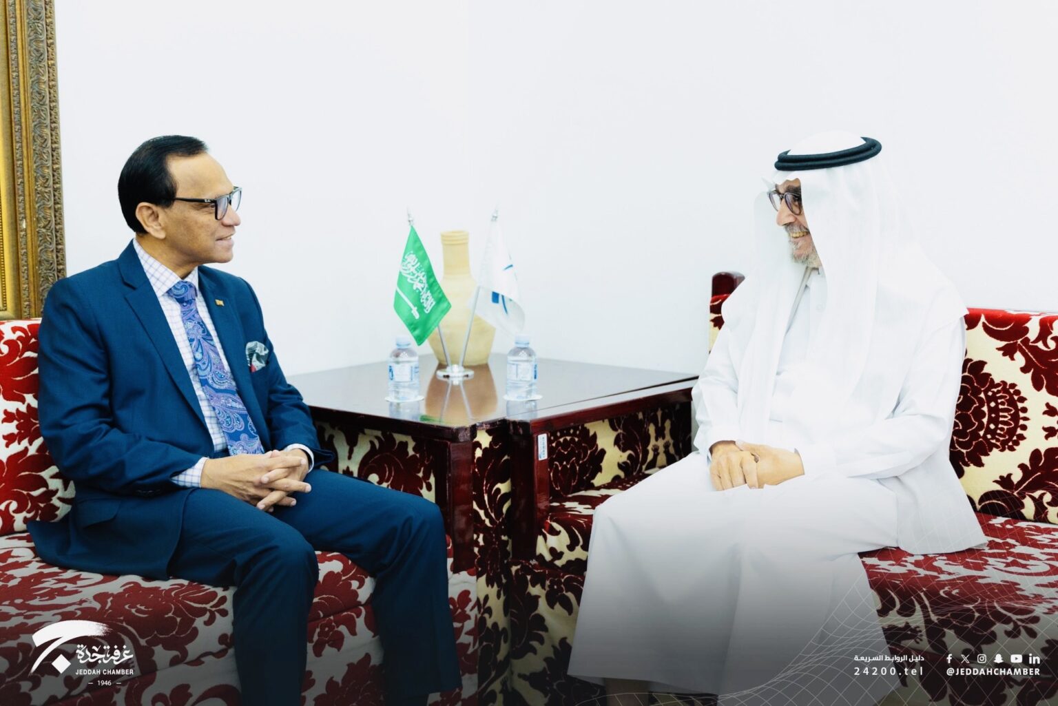 Read more about the article Jeddah Chamber of Commerce Receives Sri Lanka Ambassador to Saudi Arabia Ameer Ajwad