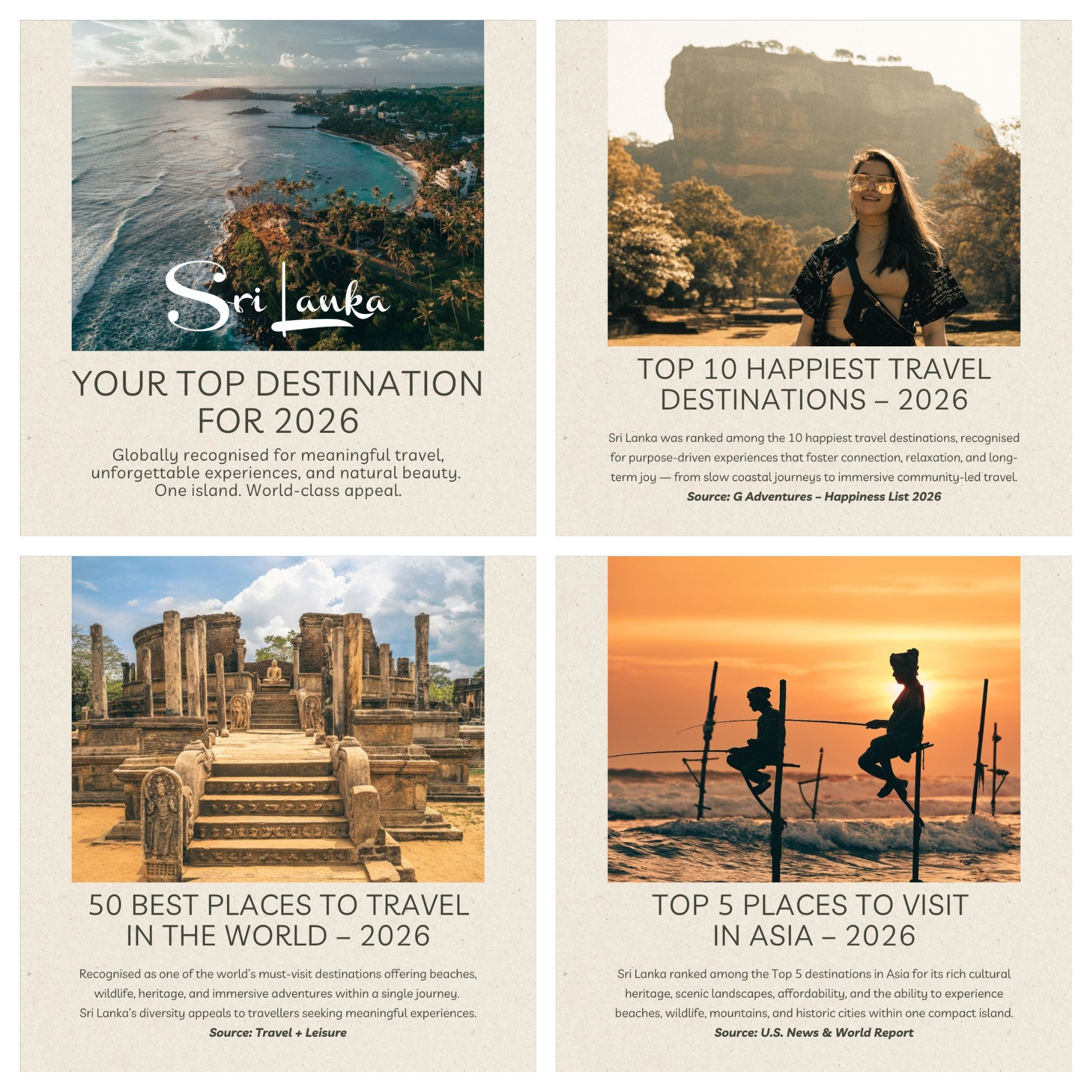 Read more about the article Sri Lanka continues to gain global recognition as a must-visit destination for 2026